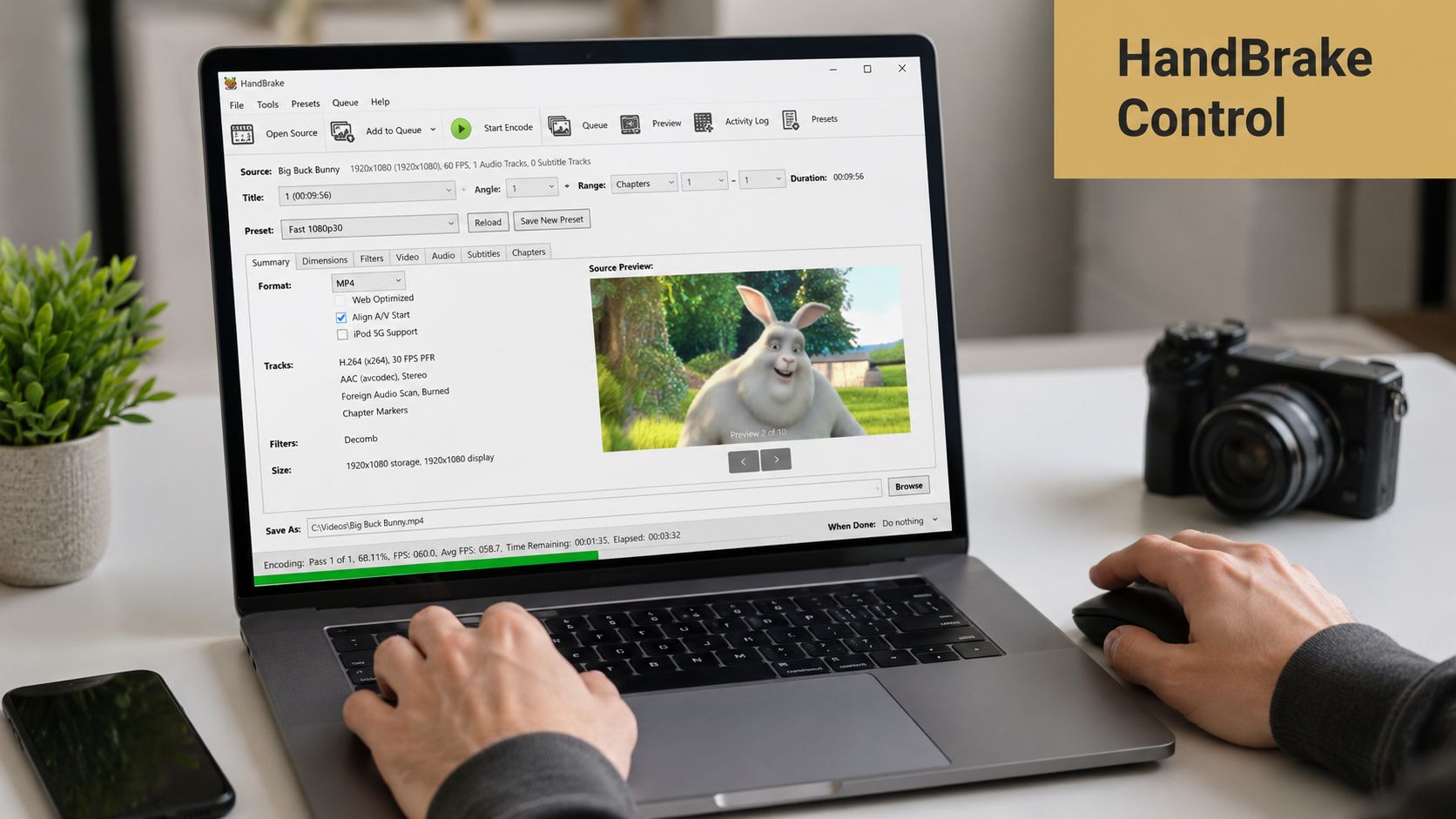 Full Control with HandBrake for High-Quality Transcoding