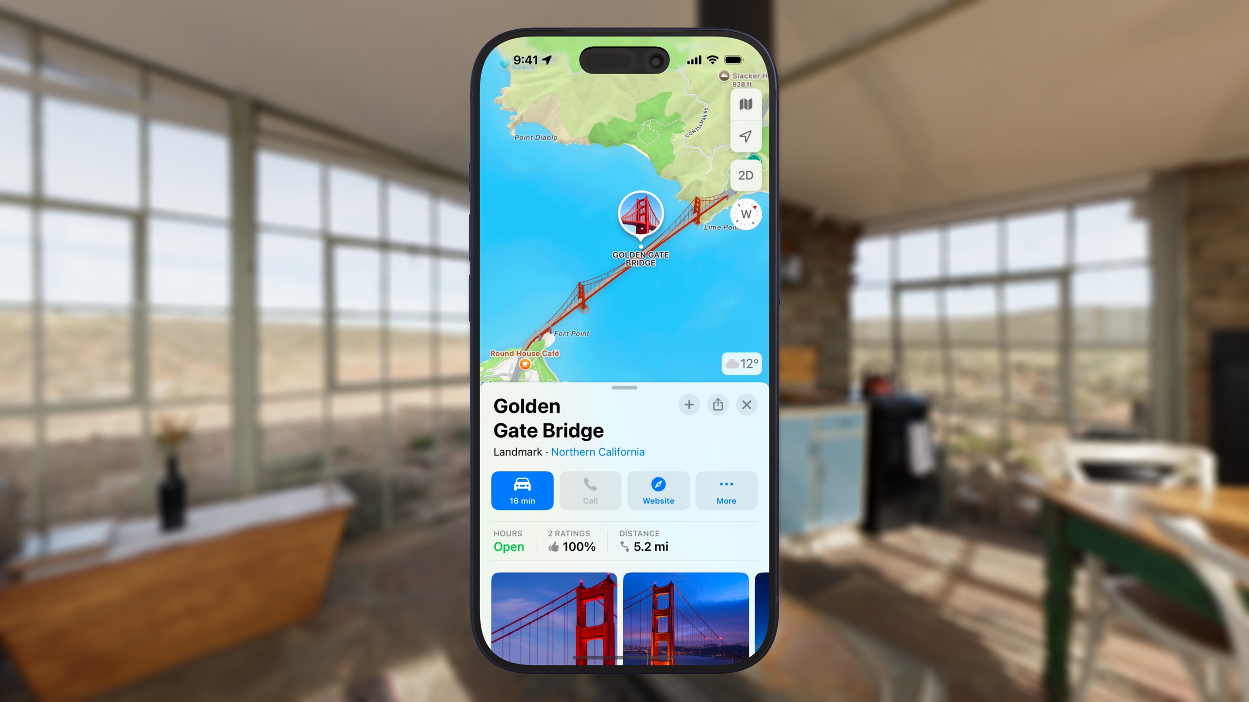 iOS Simulator screenshot wrapped in a 3D iPhone 17 Pro frame inside an HDR environment